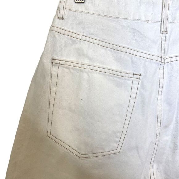 Ziggy Denim Hi & Loose Long Shorts- Coconut - Picture 7 of 14